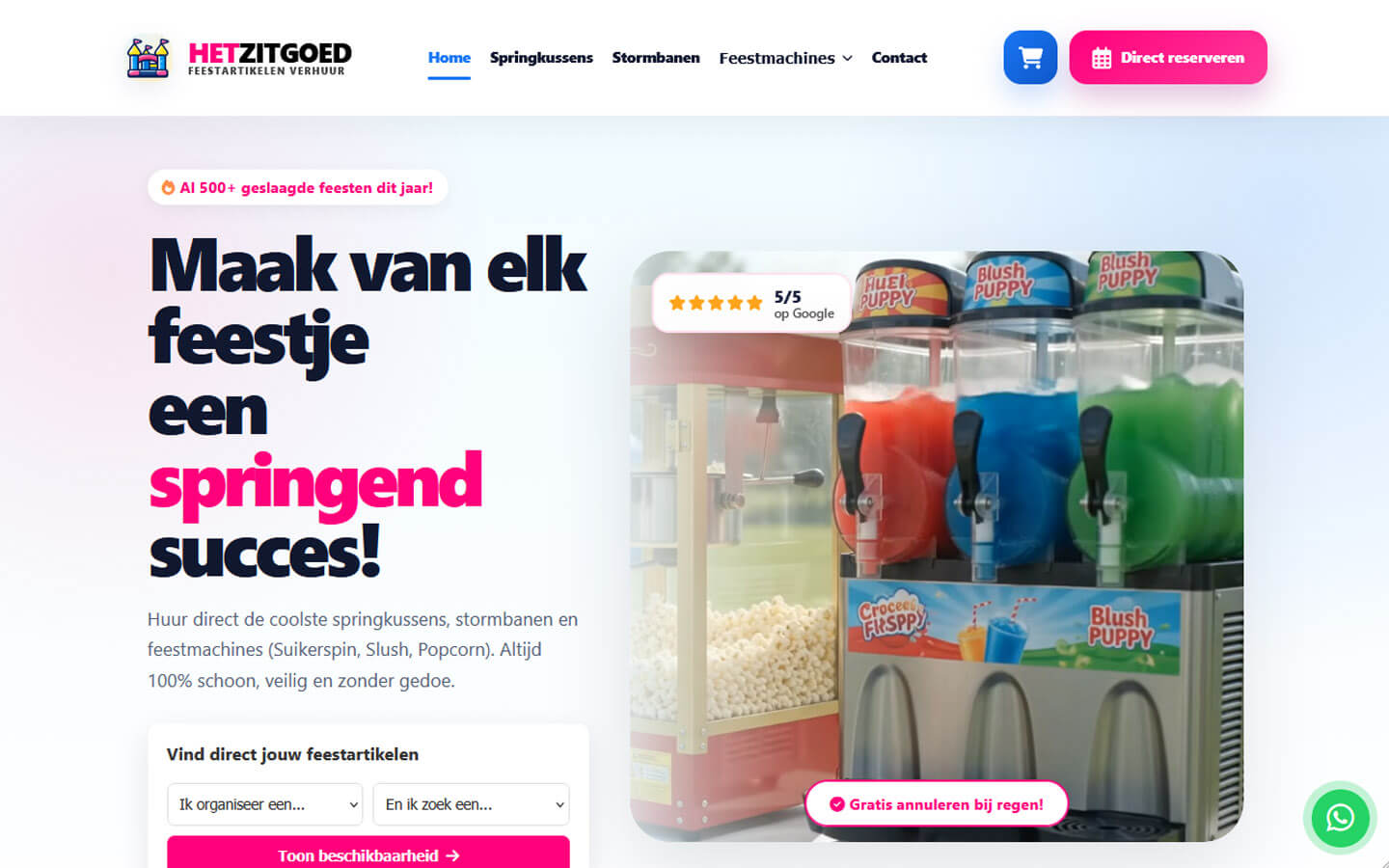 HetZitGoed desktop website